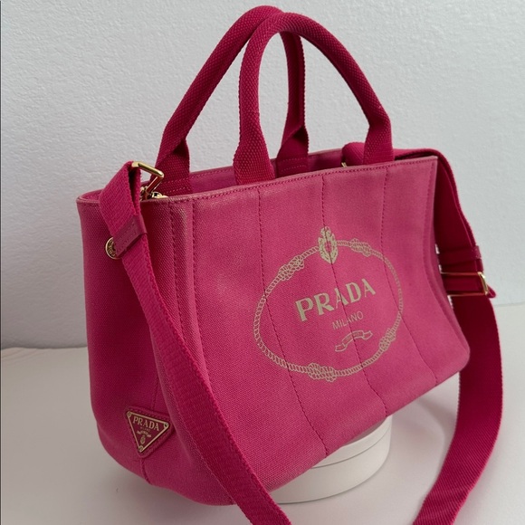 💯Authentic Prada Canapa Pink Tote Bag🍀 - Picture 15 of 15